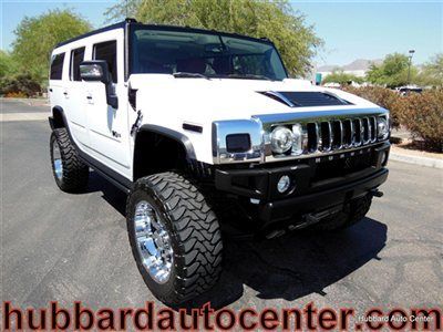 Fully custom h2 as bad as the hummer h1! lift kit fox shocks 5 tv screens, nav!!