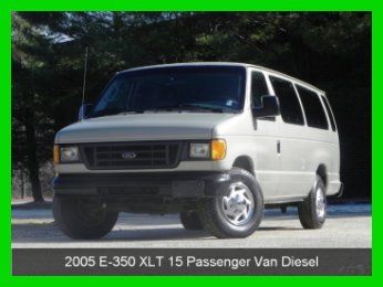 2005 ford e350 super duty xlt 15 passenger van 6.0l powerstroke diesel cloth int