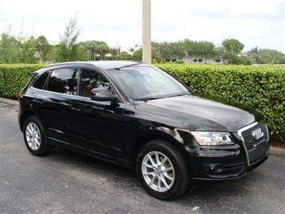 2012 audi q5 2.0l turbo,awd,factory warranty,1-owner,carfax certified,leather,nr