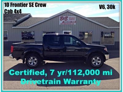 4.0l cd 4x4 7 year/112,000 mile drivetrain warranty, we finance, black crew cab