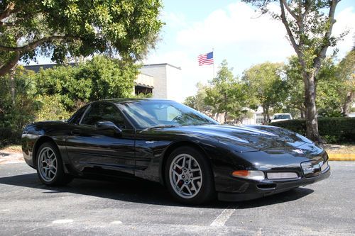 2003 chevrolet corvette z05 50th anniversary edition - black 2 door coupe