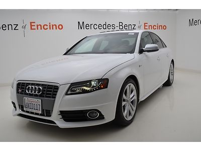 2011 audi s4, clean carfax, 1 owner, bang n olufsen, xenon, nav, loaded!