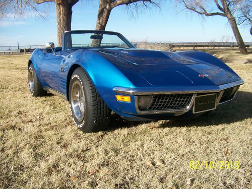 1971 chevrolet corvette 365hp, 4spd roadster, beautiful!