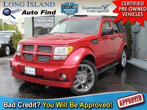 07 dodge nitro r/t red sunroof leather power sat keyless 4.0l 20 wheels esp