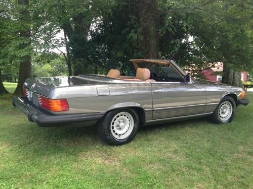 mercedes 1985 380sl convertible 76,000 original miles, image 2