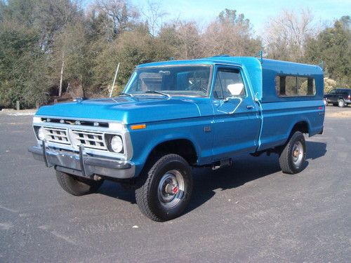 1976 ford f250 highboy 4x4 factory a/c 36k original miles rust free