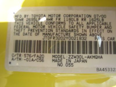 2000 Toyota MR2 Spyder Solar yellow Leather, US $12,500.00, image 62