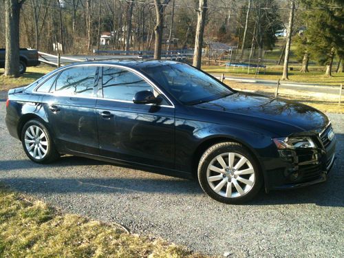 2009 a4 deep sea pearl blue navigation, led drl headlights, clean title