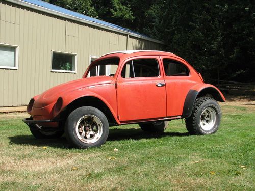 1962 volkswagen vw bug ragtop sliding sunroof, solid floors, baja body panels