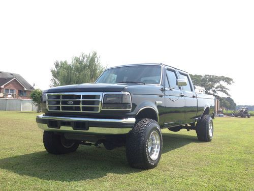 1996 f-350 crew cab short bed custom one of a kind fully loaded