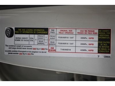 SUV 3.5L CD Front Wheel Drive Tires - Front All-Season Tires - Rear All-Season, image 42