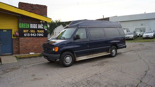 7 days only '05 ford e-350 ext van handicap wheelchair lift high top*no reserve*