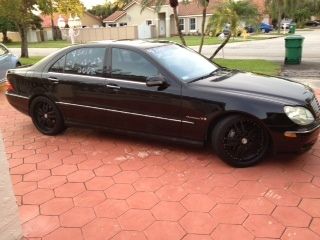 Mercedes benz s 430 ,2002 /black with black , good condition !!!!!