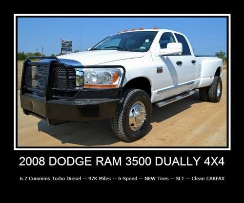 4x4 cummins turbo diesel -- 6--spd -- low miles -- new tires -- clean carfax!