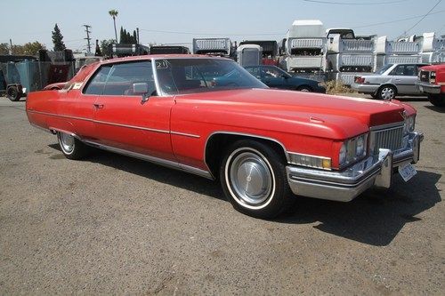 1973 cadillac  coupe deville  automatic 8 cylinder no reserve