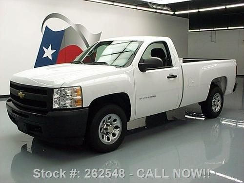 2011 chevy silverado reg cab v6 long bed automatic 4k! texas direct auto