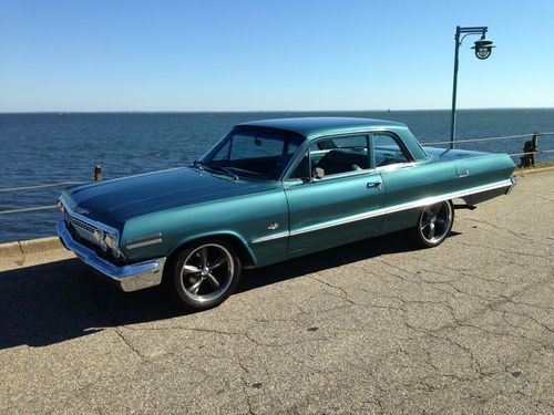 1963 chevrolet bel air, no reserve, no rust, new interior, foose wheels