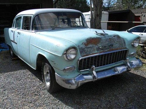 1955 CHEVROLET 4 DR 210 SERIES 265 V8 3 SP MANUAL! TRUE BARN FIND HERE!, image 2