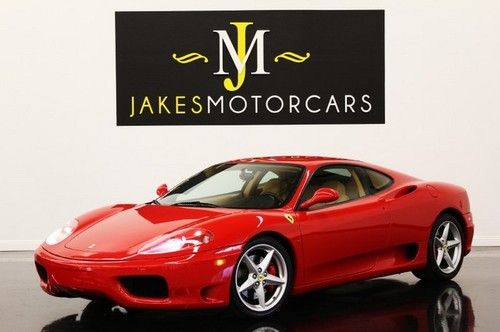 2003 ferrari 360 coupe, rare 6-speed, red/tan, 1-owner california car! pristine!