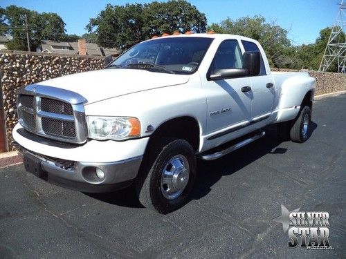 05 ram 3500 slt 4wd cummins drw quadcab loaded xnice dually 1txowner!