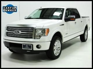 2012 ford f-150 4wd supercrew 145" platinum navi snrf lthr heat/cool seats