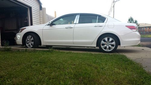 2008 honda accord ex-l sedan 2.4l gas saver 97k mi loaded nav leather automatic