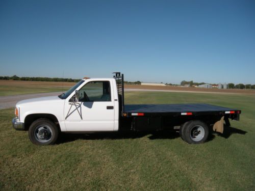 1994 chevrolet 3500 1 ton flatbed 350 automatic great truck 132k miles low reser