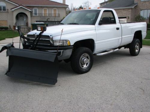 98 dodge ram 2500 slt laramie 4x4 5.9l cummins diesel,w/western mvp plow, extras