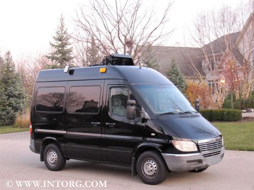 29k miles sprinter mobile office limo rv 2.7l mercedes diesel black limousine