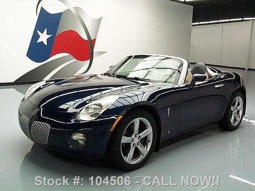 2006 pontiac solstice roadster 5-speed leather only 58k texas direct auto