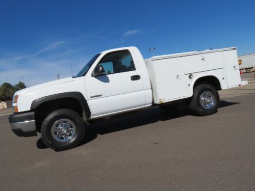 2006 chevrolet silverado 2500 standard cab utility work service body 4x4 box 6.0