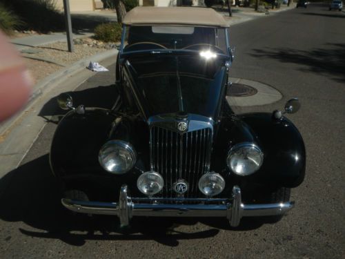 1954 mg tf black with tan leather interior