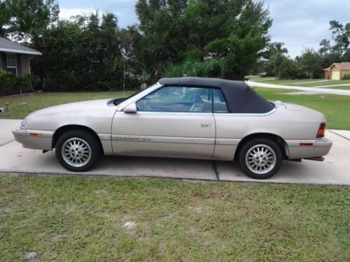 54k mile very nice original lebaron convertible