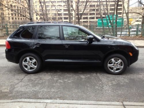 2006 Porsche Cayenne S Sport Utility 4-Door 4.5L - Black with Beige interior, US $26,500.00, image 2