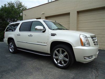 2007 cadillac escalade esv awd/1owner!wow!unreal!loaded!white diamond!warranty!