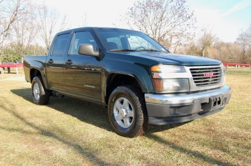Very clean no reserve 2005 gmc canyon sle crew cab 4 wheel drive, runs, looks gr