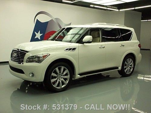 2013 infiniti qx56 theater sunroof nav dvd 22&#039;s only 5k texas direct auto