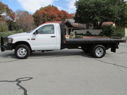 09 dodge 3500 reg cab flatbed 4x4 5.7 hemi