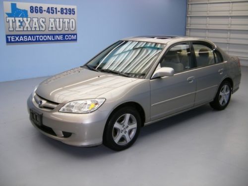 We finance!!!  2004 honda civic ex sedan auto roof cd 1 owner clean texas auto