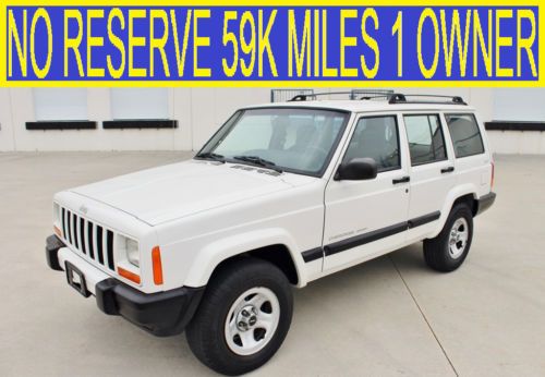 No reserve 59k original miles 1 owner 4x4 4.0l cherokee sport classic grand 00