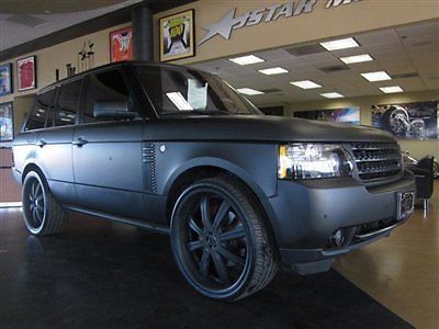 12 range rover supercharged wrapped flat black only 14k loaded
