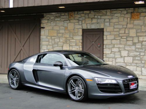 V10 r-tronic, $174k msrp, titanium pkg, stunning color, carbon, black leather