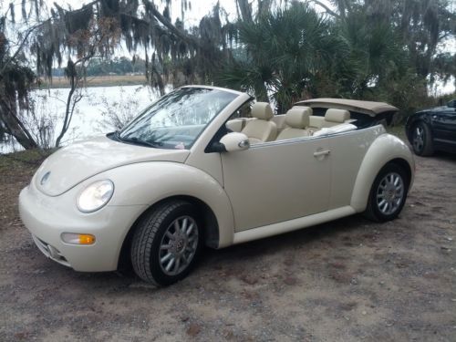 2005 volkswagen beetle gls convertible  automatic leather fact. clean carfax