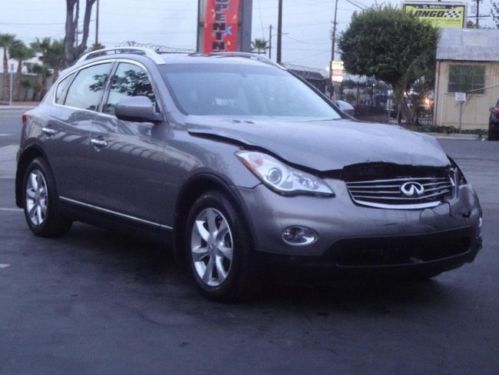 2010 infiniti ex35 awd damaged rebuilder runs! loaded navigation export welcome!