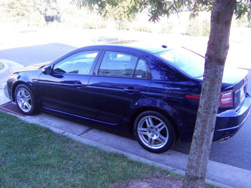 2008 acura tl navigation blue w/ tan inerior, vgc salvage history