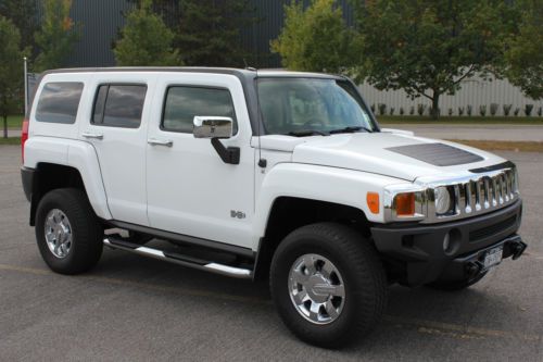 2007 hummer h3 luxury white with tan interior