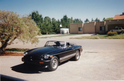 1980 mgb tourer passenger car - triple black