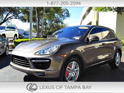 Porsche cayenne v8 turbo 15k mi 1 owner clean carfax navi heated leather sunroof