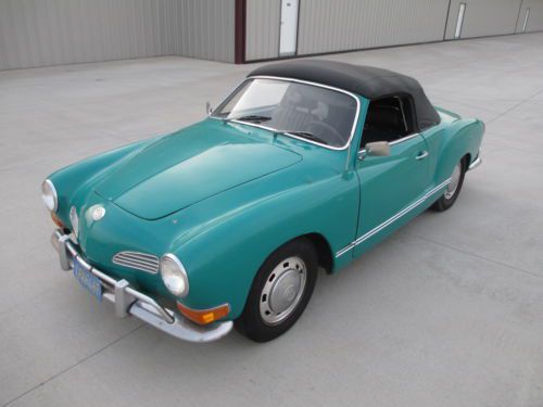 1970 karmann ghia convertible, nice california car