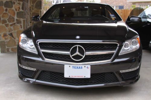 2011 mercedes amg cl63 designo black/sand leather/piano black trim / bi-turbo